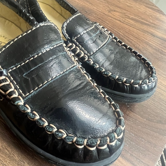 Primigi Boys Shiny Patton Leather  Black Kids Moccasins Loafer Shoes - Picture 2 of 8